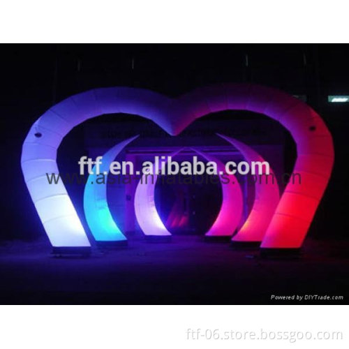 cheap hot sale custom festival decoration LED giant most popular outdoor holiday high quality portable Inflatable LED arch door